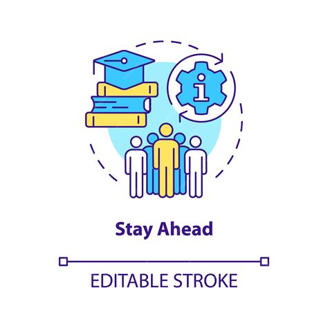 Premium Vector | Stay ahead concept icon