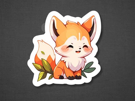 Cute Fox Sticker Set Sticker Set Forest Fox Cute Adorable Etsy Canada