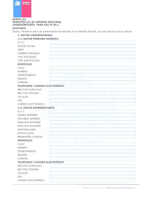 Completable En línea ssffaa Formulario para Modificar plazo de