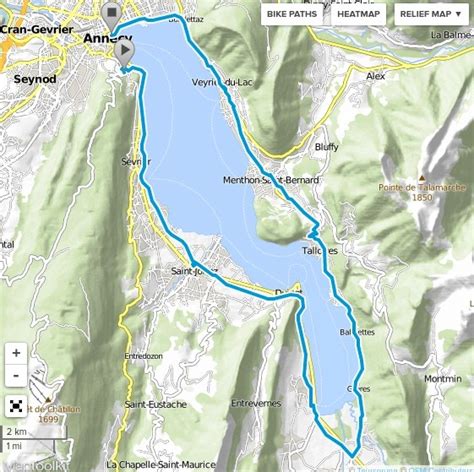 Cycle Around Lake Annecy Via The Voie Verte Circuit