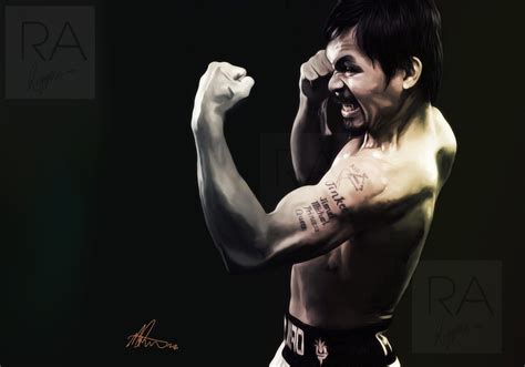 Manny Pacquiao pacman / World Champion /boxing Legend / Hand Drawn ...