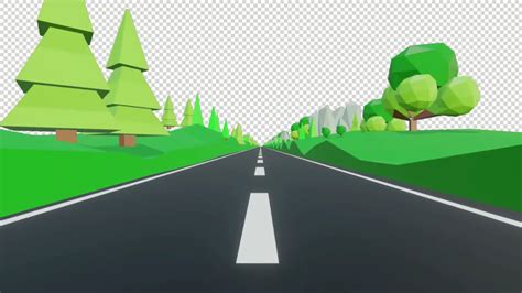 Animated Cartoon Background Loop Road Scene Youtube