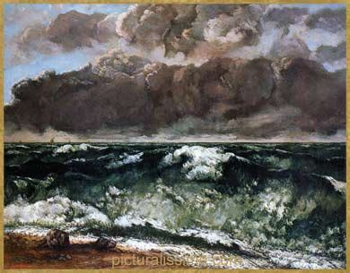 Gustave Courbet La Vague National Galerie Berlin