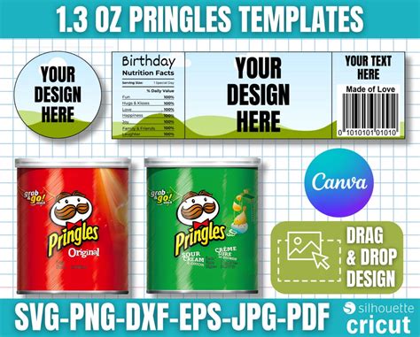 Pringles Oz Labels Template Pringles Template Pringles Labels