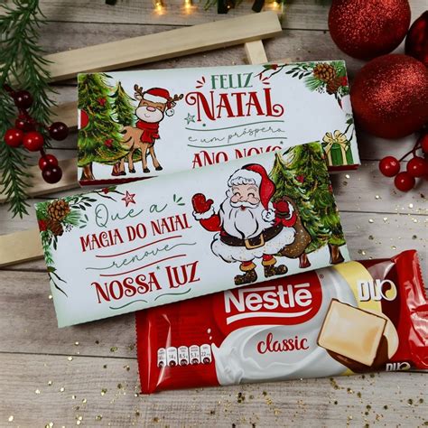 Caixa Para Barra De Chocolate Natal Elo Produtos Especiais