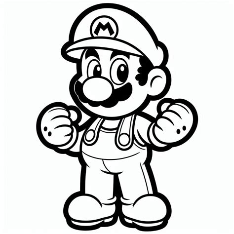 Desenho Super Mario Bros - Desenhos do Super Mario Bros para colorir e imprimir