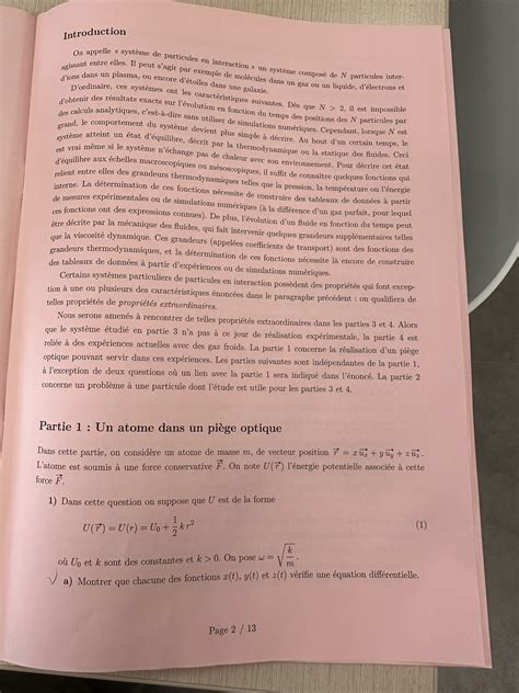 Concours X ENS ESPCI Physique C Sujet 2024 PC Génération Prépa