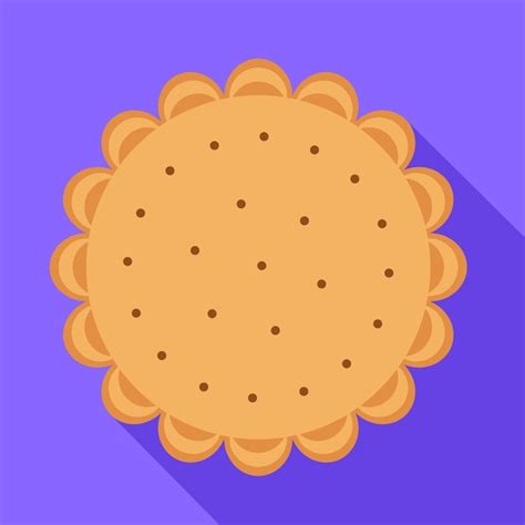 Premium Vector Biscuit Icon Flat Illustration Of Biscuit Vector Icon