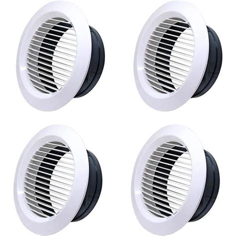 Grille D A Ration Blanche Pcs Diffuseur De Plafond Rond Grille De