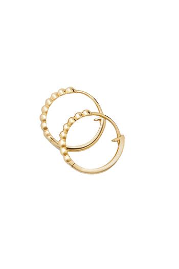 Mejuri Beaded Small Hoops Wardrobe Icons