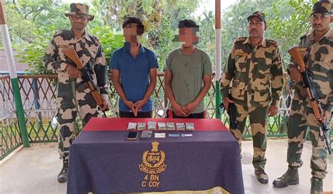 Bsf Meghalaya Nabbed Smuggling Duo With Bangladeshi Taka