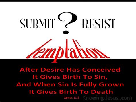 James 115 Submit Or Resist Temptation Black