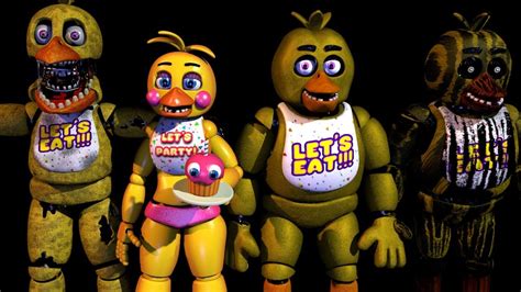 Todas Las Versiones De Chica Fnaf Youtube