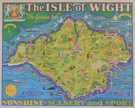 Vintage british rail isle of wight map railway poster a3 print etsy uk – Artofit