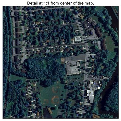 Aerial Photography Map of Saukville, WI Wisconsin