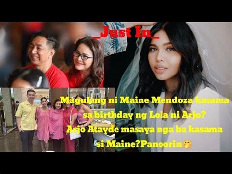 Magulang Ni Maine Mendoza Kasama Sa Birthday Ng Lola Ni Arjo Arjo