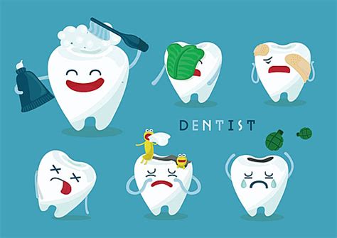 Dental Icons Set Toothbrush Doctor Crown Vector Toothbrush Doctor