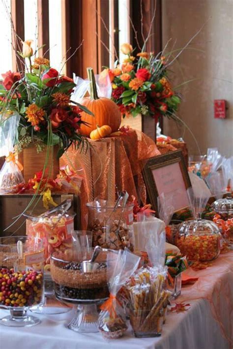 Fall Candy Favor Table Fall Bridal Shower Fall Bridal Shower Favor Wedding Candy Table