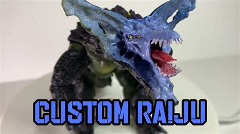 Custom Pacific Rim Raiju Figure Fully Articulated Two Swappable