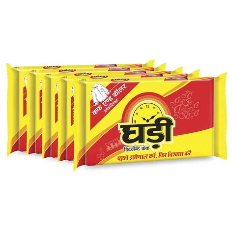 Ghadi Detergent Cake 160g Pack Of 5 Health And Personal Care