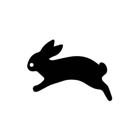 Rabbit icon, easter bunny animal symbol. Linear style sign for mobile ...