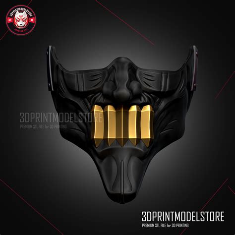 Ninja Kamui Zai Mask Oni Samurai Cosplay Halloween 3D Model 3D