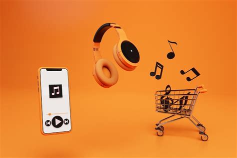 Premium Photo | Buying headphones online. listening to music tracks of a smartphone in headphones.