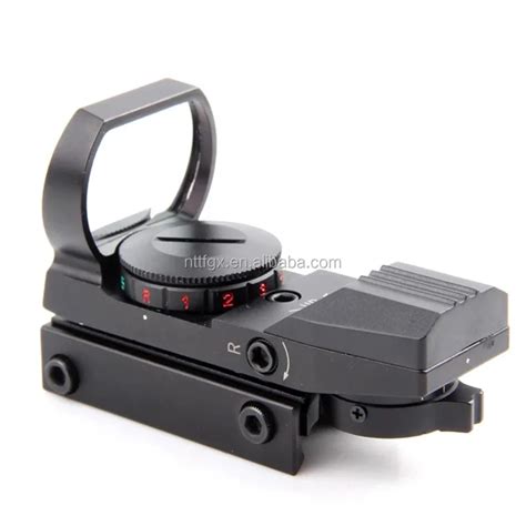 Luger Tactical Red Dot Sight Adjustable 4 Reticles Red Green Dot Gun