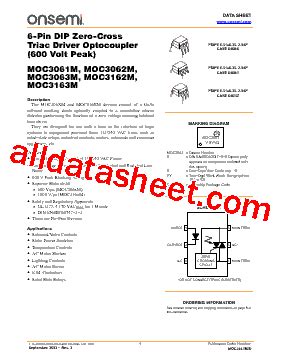 Moc M Datasheet Pdf On Semiconductor