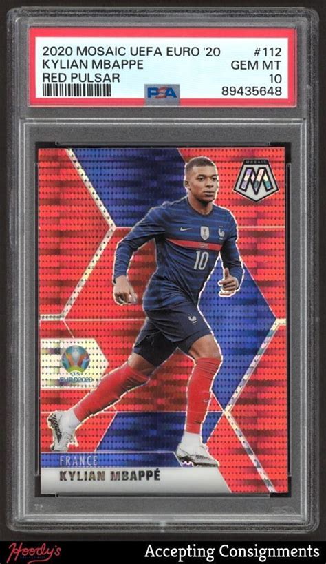 Kylian Mbappe 2020 Mosaic Euro 112 Red Pulsar Price Guide Sports