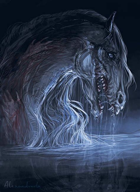 Kelpie Sketch By Alexandrevla On Deviantart Creature Concept Art