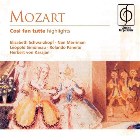 Mozart Cos Fan Tutte Highlights Herbert Von Karajan Cd Album