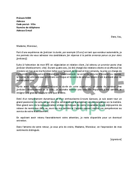 Lettre De Motivation Vendeuse Confirm E Laboite Cv Fr