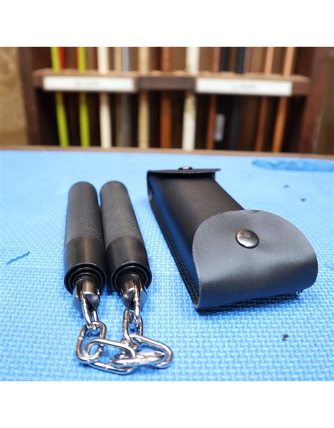 Black Telescopic Nunchaku With Metal Chain And Carry Case Enso