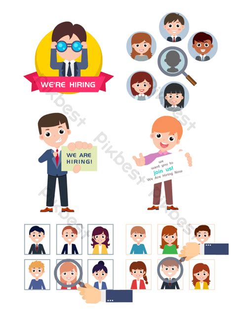 Recruitment Vector Illustration | PSD PNG Images Free Download - Pikbest