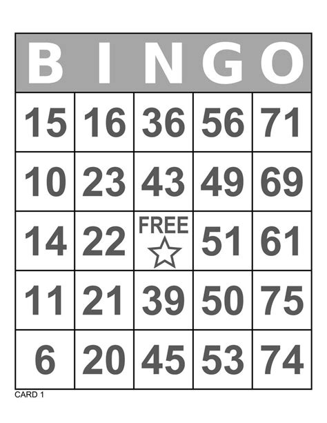 A Black And White Print With The Words Bingo On It