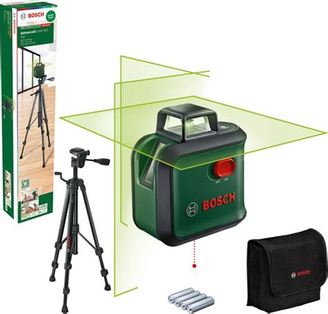 Bosch AdvancedLevel 360 Set 360 Kruislijnlaser Inclusief Statief