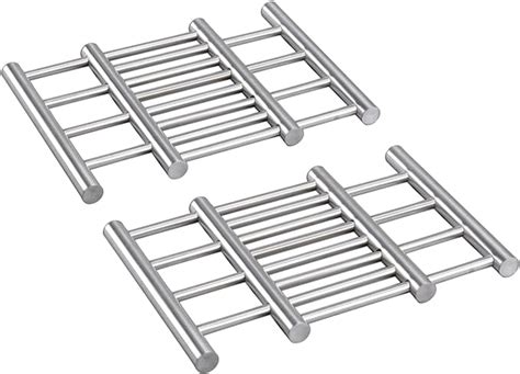 Com Four® 2x Trivet Made Of Stainless Steel Trivet For Pot Pan