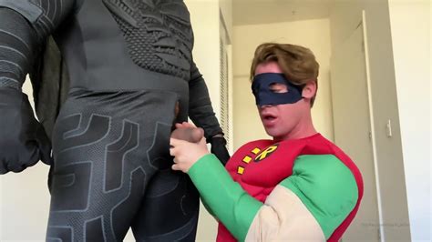 Aiden Marlo Robins Ass Gets Drilled By Batman