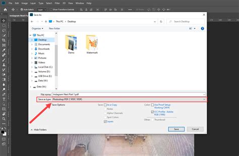 How To Save As Pdf File In Photoshop Lasopacasa