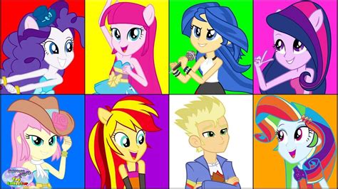 My Little Pony Transforms Mane 6 7 Equestria Girls Color Swap Surprise