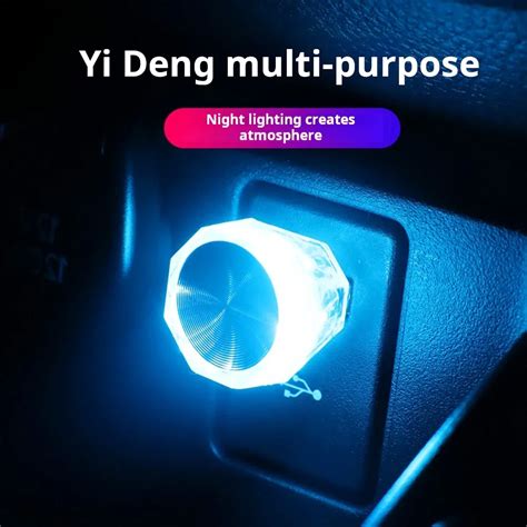 Mini Compact Usb Ambient Lamps Led Car Light Auto Interior Atmosphere