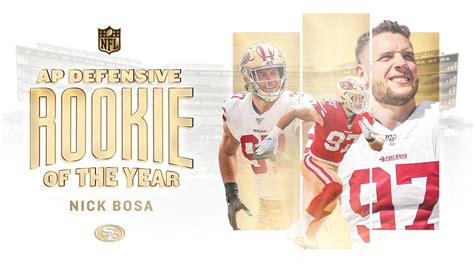 Nick Bosa Wins Defensive Rookie Of The Year 49ers