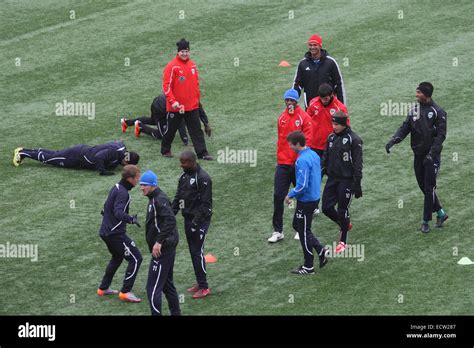 Dutch Trainer Ruud Gullit With Players Of Football Club Fc Terek During