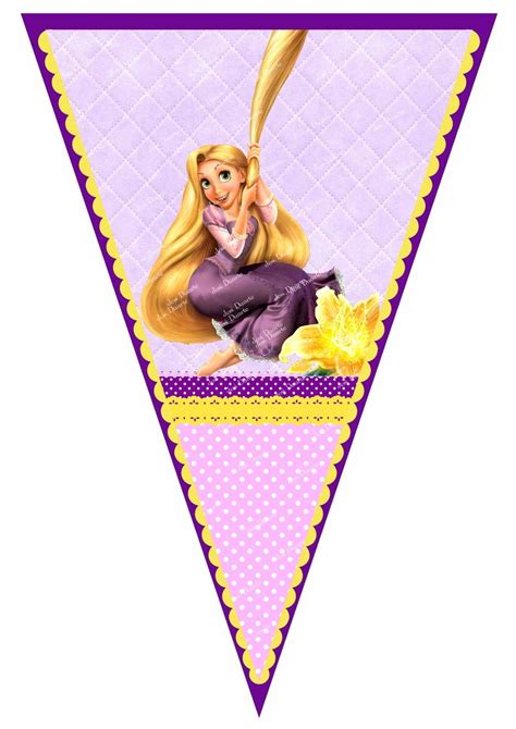 Bandeirola Rapunzel Enrolados Disney No Elo7 Criativa Personalizados