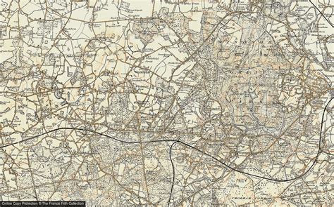 Historic Ordnance Survey Map Of Brookside 1897 1909