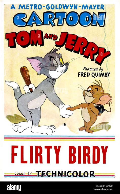 FLIRTY BIRDY, U.S. poster art, Tom and Jerry, 1945 Stock Photo - Alamy