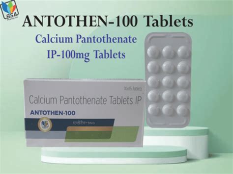 Calcium Pantothenate Mg Tablet Manufacturers Bsa Pharma