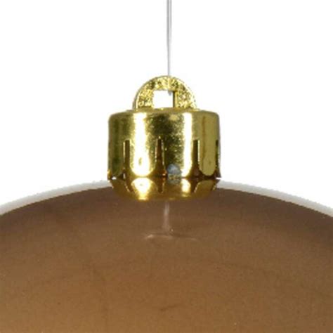 Decoris Large Shatterproof Bauble In Ginger Brown