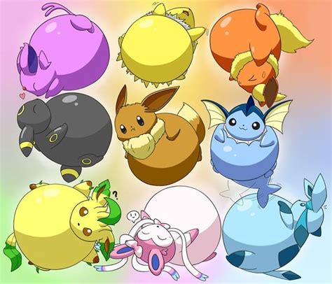 Fat Eeveelutions Pokemon Pikachu Eeveelutions